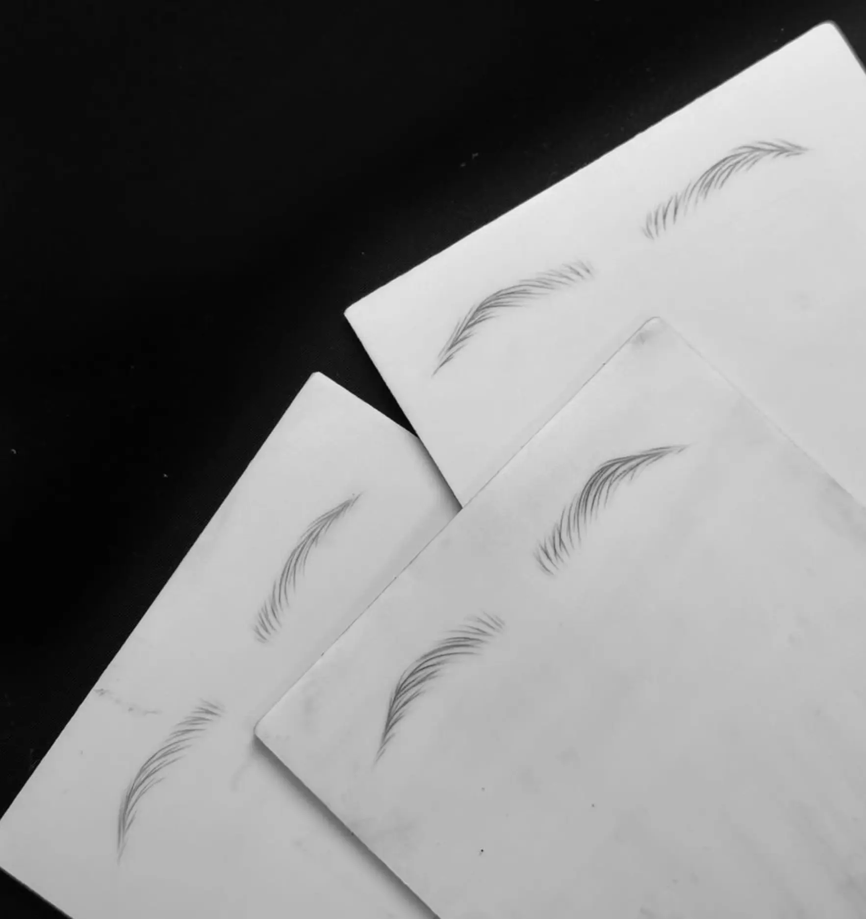 ombre brows touch up